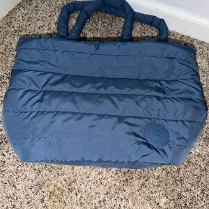 BearPaw Blue Quilted Shoulder Bag